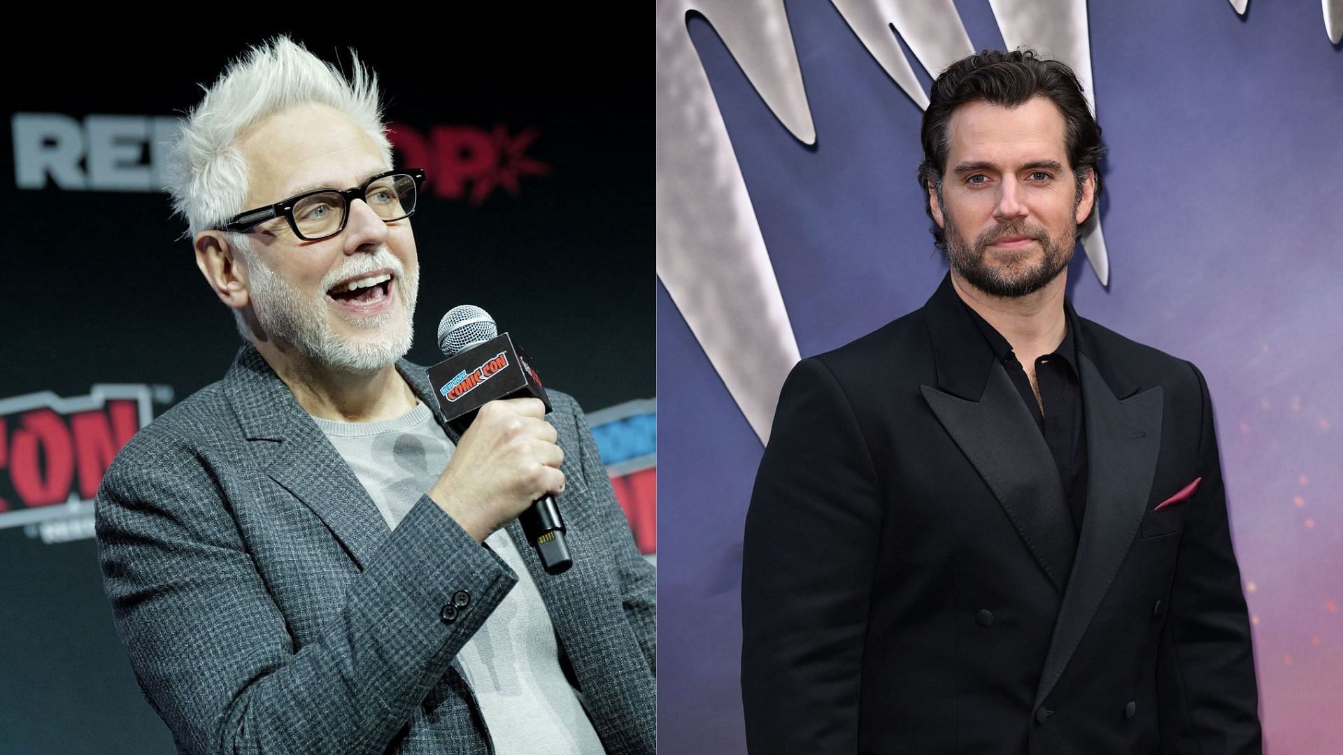 James Gunn and Henry Cavill (Images via Getty)